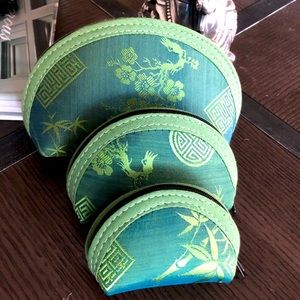 Chinese 3 piece wallet set..